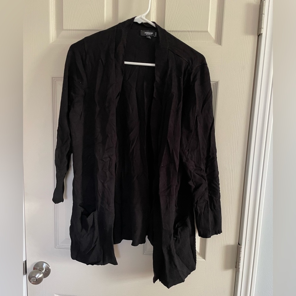 Remiss Studio Black Cardigan, size 1X
